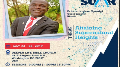 Join Joshua In Washington DC (USA) May 2019